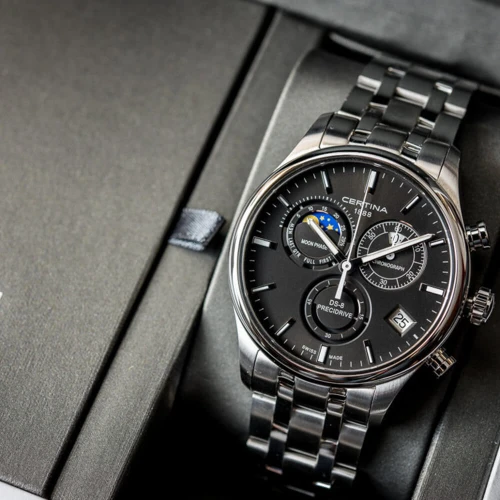 Чоловічий годинник CERTINA URBAN DS-8 CHRONOGRAPH MOON PHASE C033.450.11.051.00 купити за ціною 47310 грн на сайті - THEWATCH
