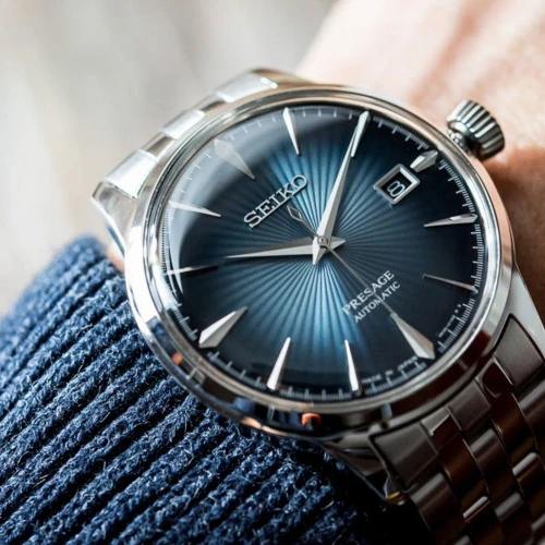 Чоловічий годинник SEIKO PRESAGE COCKTAIL TIME BLUE MOON SRPB41J1 купити за ціною 21200 грн на сайті - THEWATCH