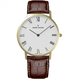 Чоловічий годинник CLAUDE BERNARD SOPHISTICATED CLASSICS 20078 37J BR купити за ціною 8578 грн на сайті - THEWATCH