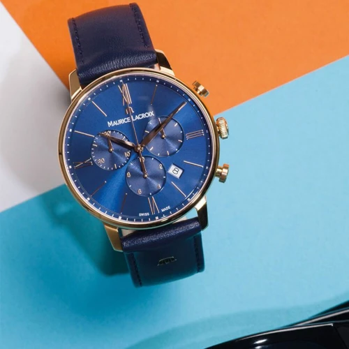 Чоловічий годинник MAURICE LACROIX ELIROS CHRONOGRAPH 40MM EL1098-PVP01-411-1 купити за ціною 59000 грн на сайті - THEWATCH