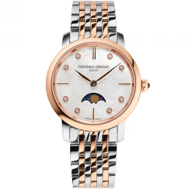 Жіночий годинник FREDERIQUE CONSTANT SLIMLINE LADIES MOONPHASE FC-206MPWD1S2B купити за ціною 82690 грн на сайті - THEWATCH