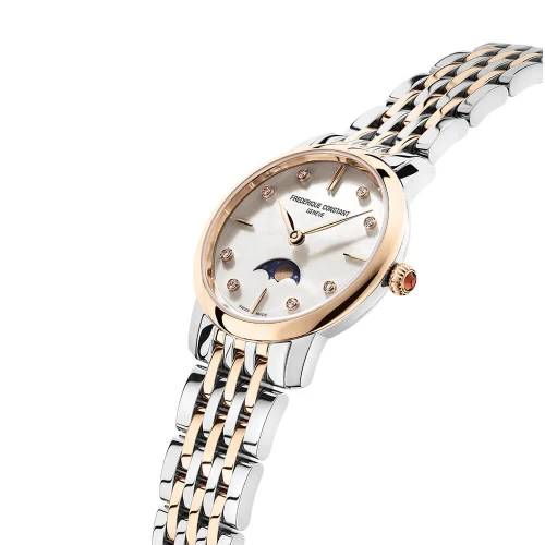 Жіночий годинник FREDERIQUE CONSTANT SLIMLINE LADIES MOONPHASE FC-206MPWD1S2B купити за ціною 82690 грн на сайті - THEWATCH