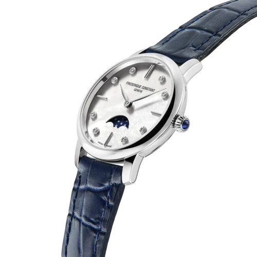 Жіночий годинник FREDERIQUE CONSTANT SLIMLINE LADIES MOONPHASE FC-206MPWD1S6 купити за ціною 62020 грн на сайті - THEWATCH