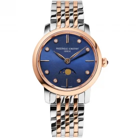 Жіночий годинник FREDERIQUE CONSTANT SLIMLINE LADIES MOONPHASE FC-206ND1S2B купити за ціною 82690 грн на сайті - THEWATCH