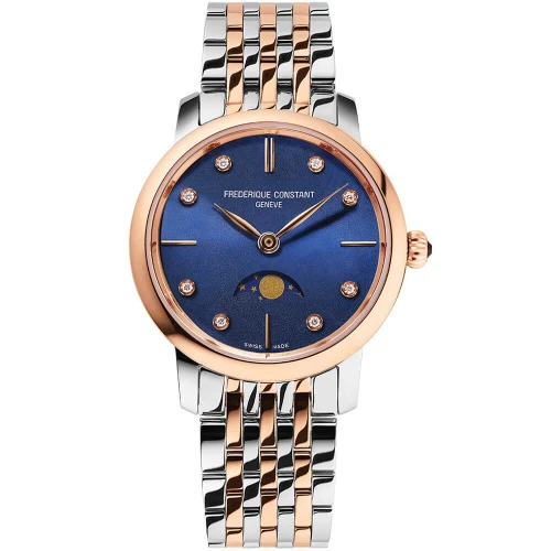Жіночий годинник FREDERIQUE CONSTANT SLIMLINE LADIES MOONPHASE FC-206ND1S2B купити за ціною 82690 грн на сайті - THEWATCH