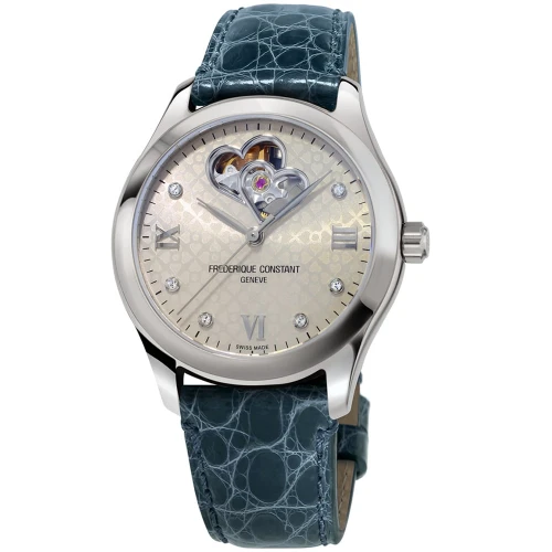 Жіночий годинник FREDERIQUE CONSTANT DOUBLE HEART BEAT AUTOMATIC FC-310LGDHB3B6 купити за ціною 109270 грн на сайті - THEWATCH