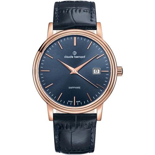 Чоловічий годинник CLAUDE BERNARD CLASSIC 53007 37R BUIR купити за ціною 9405 грн на сайті - THEWATCH