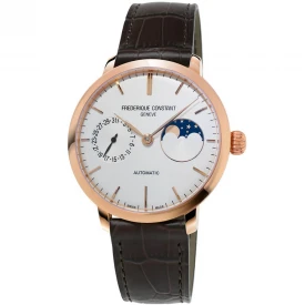 Чоловічий годинник FREDERIQUE CONSTANT SLIMLINE MOONPHASE MANUFACTURE FC-702V3S4 купити за ціною 200120 грн на сайті - THEWATCH