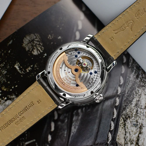 Чоловічий годинник FREDERIQUE CONSTANT SLIMLINE MOONPHASE MANUFACTURE FC-705GR4S6 купити за ціною 183450 грн на сайті - THEWATCH