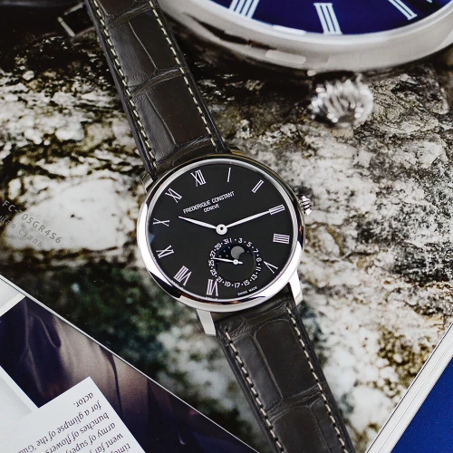 Чоловічий годинник FREDERIQUE CONSTANT SLIMLINE MOONPHASE MANUFACTURE FC-705GR4S6 купити за ціною 183450 грн на сайті - THEWATCH