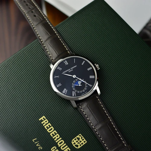 Чоловічий годинник FREDERIQUE CONSTANT SLIMLINE MOONPHASE MANUFACTURE FC-705GR4S6 купити за ціною 183450 грн на сайті - THEWATCH