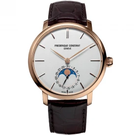 Чоловічий годинник FREDERIQUE CONSTANT SLIMLINE MOONPHASE MANUFACTURE FC-705V4S4 купити за ціною 208460 грн на сайті - THEWATCH