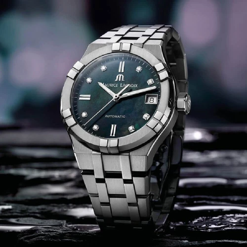 Жіночий годинник MAURICE LACROIX AIKON AUTOMATIC 35MM AI6006-SS002-370-1 купити за ціною 128140 грн на сайті - THEWATCH