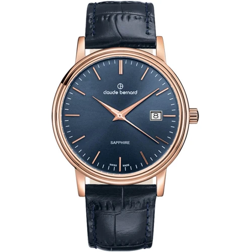 Чоловічий годинник CLAUDE BERNARD CLASSIC 53009 37R BUIR купити за ціною 9405 грн на сайті - THEWATCH