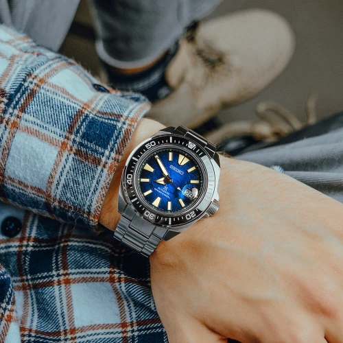 Чоловічий годинник SEIKO PROSPEX KING SAMURAI SAVE THE OCEAN MANTA RAY SRPE33K1 купити за ціною 32800 грн на сайті - THEWATCH