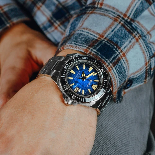 Чоловічий годинник SEIKO PROSPEX KING SAMURAI SAVE THE OCEAN MANTA RAY SRPE33K1 купити за ціною 32800 грн на сайті - THEWATCH