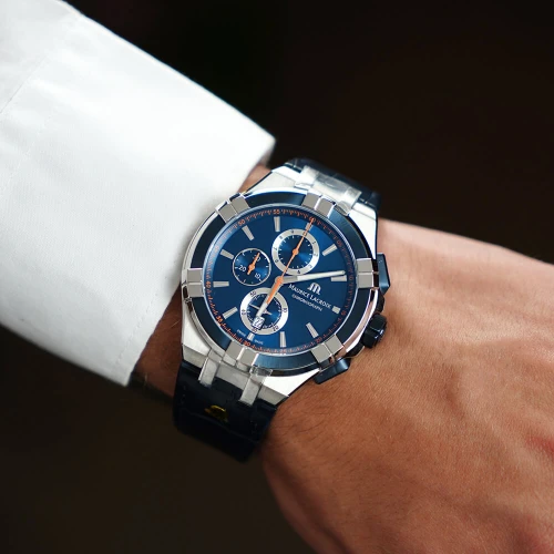 Чоловічий годинник MAURICE LACROIX AIKON AI1018-SS001-432-4 купити за ціною 80460 грн на сайті - THEWATCH