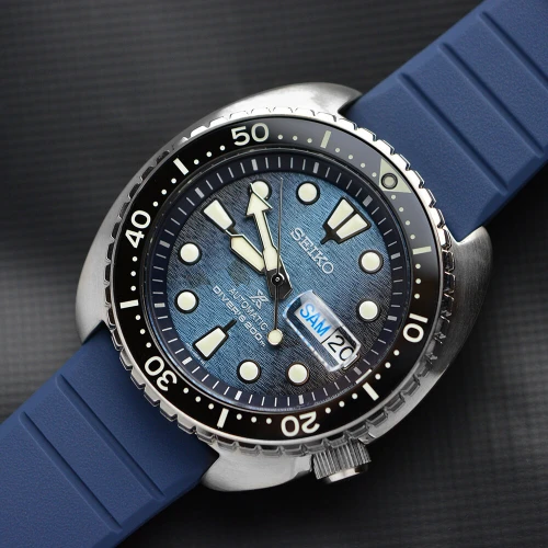 Чоловічий годинник SEIKO PROSPEX KING TURTLE SAVE THE OCEAN DARK MANTA RAY SRPF77K1 купити за ціною 30800 грн на сайті - THEWATCH