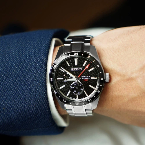 Чоловічий годинник SEIKO PRESAGE SHARP EDGED GMT SUMI-IRO SPB221J1 купити за ціною 75800 грн на сайті - THEWATCH