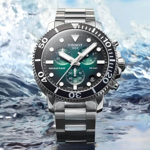 Чоловічий годинник TISSOT SEASTAR 1000 QUARTZ CHRONOGRAPH T120.417.11.091.01 купити за ціною 32090 грн на сайті - THEWATCH