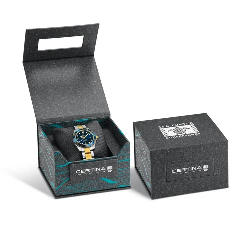 Чоловічий годинник CERTINA AQUA DS ACTION DIVER SEA TURTLE CONSERVANCY SPECIAL EDITION C032.807.22.041.10 купити за ціною 47920 грн на сайті - THEWATCH