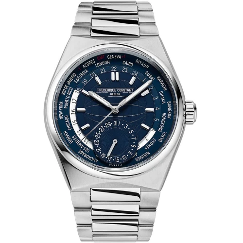 Чоловічий годинник FREDERIQUE CONSTANT HIGHLIFE WORLDTIMER MANUFACTURE FC-718N4NH6B купити за ціною 283500 грн на сайті - THEWATCH