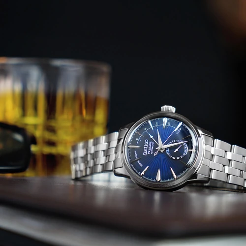 Чоловічий годинник SEIKO PRESAGE COCKTAIL TIME BLUE MOON SSA347J1 купити за ціною 27800 грн на сайті - THEWATCH