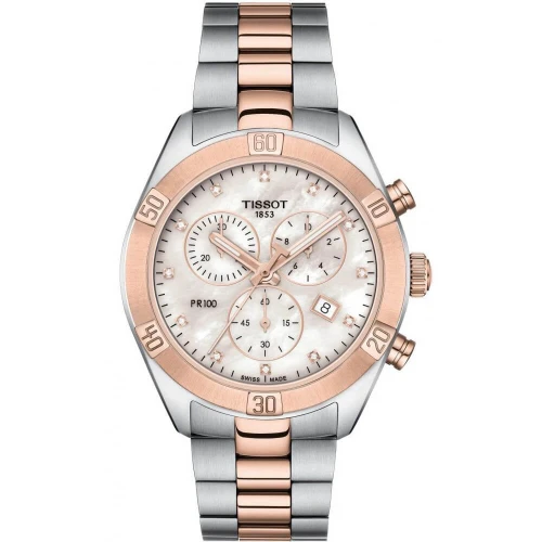 Жіночий годинник TISSOT PR 100 SPORT CHIC CHRONOGRAPH T101.917.22.116.00 купити за ціною 36070 грн на сайті - THEWATCH