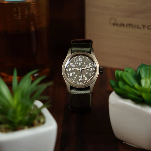 Мужские наручные часы HAMILTON KHAKI FIELD MECHANICAL 38MM H69449961 купить по цене 36950 грн на сайте - THEWATCH