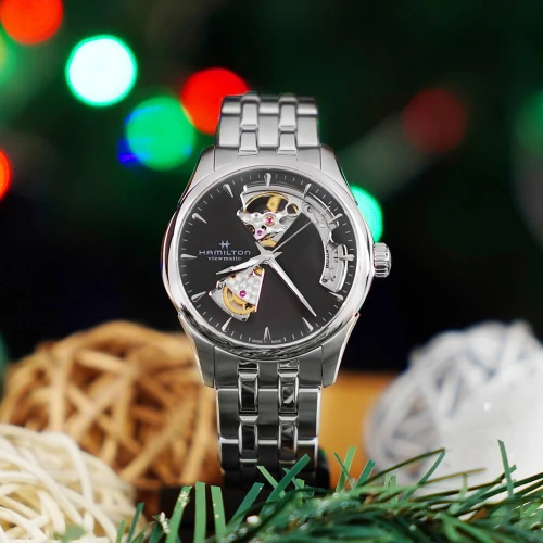 Жіночий годинник HAMILTON JAZZMASTER OPEN HEART LADY AUTO H32215130 купити за ціною 59300 грн на сайті - THEWATCH