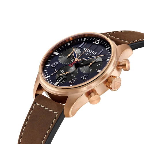 Чоловічий годинник ALPINA STARTIMER PILOT QUARTZ CHRONOGRAPH BIG DATE AL-372NB4S4 купити за ціною 61050 грн на сайті - THEWATCH