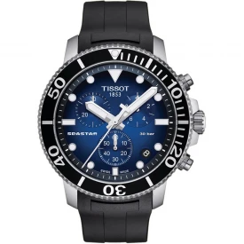 Чоловічий годинник TISSOT SEASTAR 1000 QUARTZ CHRONOGRAPH T120.417.17.041.00 купити за ціною 30260 грн на сайті - THEWATCH