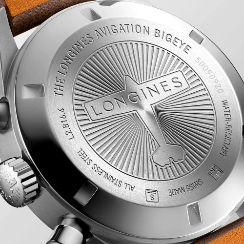 Чоловічий годинник LONGINES HERITAGE AVIGATION BIGEYE L2.816.4.53.2 купити за ціною 174460 грн на сайті - THEWATCH