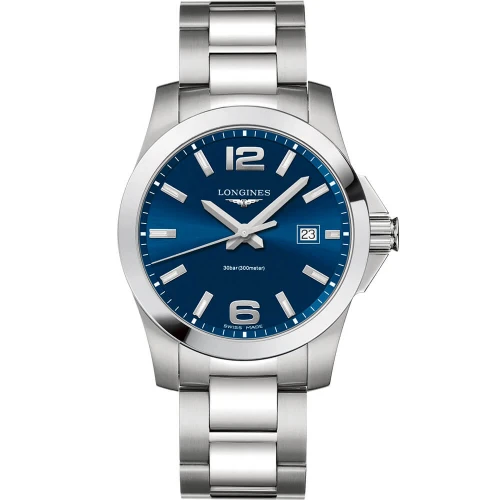 Чоловічий годинник LONGINES CONQUEST L3.759.4.96.6 купити за ціною 49850 грн на сайті - THEWATCH