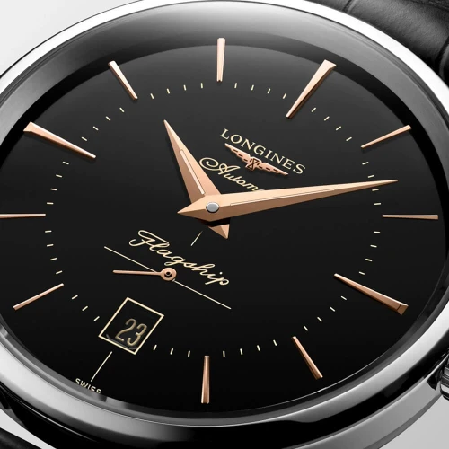 Мужские наручные часы LONGINES FLAGSHIP L4.795.4.58.0 купить по цене 109040 грн на сайте - THEWATCH