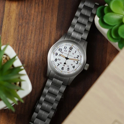 Чоловічий годинник HAMILTON KHAKI FIELD MECHANICAL 38MM H69439111 купити за ціною 39630 грн на сайті - THEWATCH