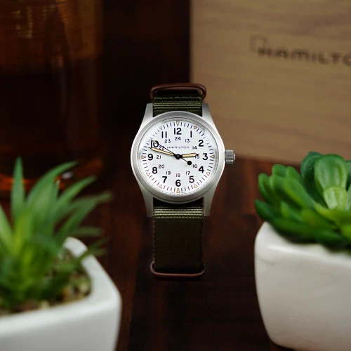 Чоловічий годинник HAMILTON KHAKI FIELD MECHANICAL 38MM H69439411 купити за ціною 32780 грн на сайті - THEWATCH