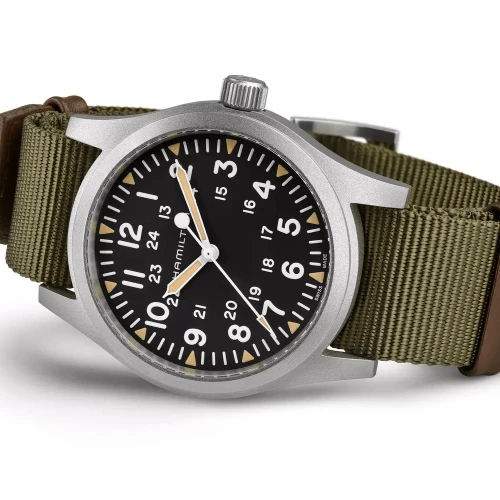 Чоловічий годинник HAMILTON KHAKI FIELD MECHANICAL 42MM H69529933 купити за ціною 38740 грн на сайті - THEWATCH
