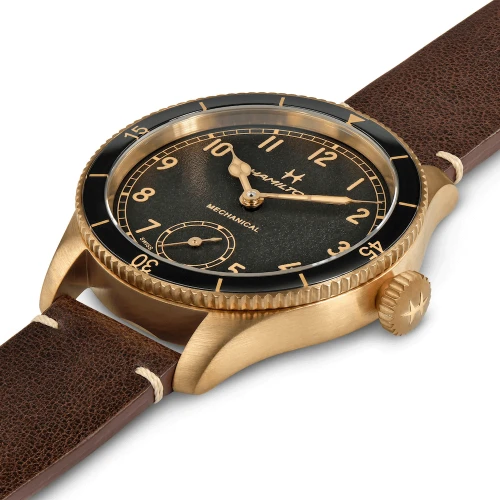 Чоловічий годинник HAMILTON KHAKI AVIATION PILOT PIONEER BRONZE H76709530 купити за ціною 86720 грн на сайті - THEWATCH