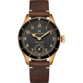 Чоловічий годинник HAMILTON KHAKI AVIATION PILOT PIONEER BRONZE H76709530 купити за ціною 86720 грн на сайті - THEWATCH