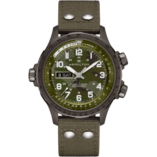 Чоловічий годинник HAMILTON KHAKI AVIATION X-WIND AUTO H77775960 купити за ціною 71220 грн на сайті - THEWATCH