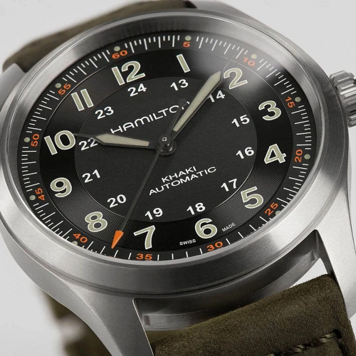 Чоловічий годинник HAMILTON KHAKI FIELD TITANIUM AUTO H70205830 купити за ціною 55430 грн на сайті - THEWATCH