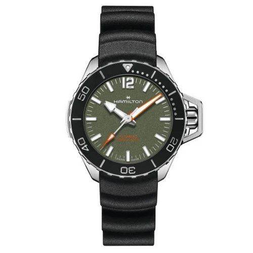 Чоловічий годинник HAMILTON KHAKI NAVY FROGMAN AUTO 41MM H77455360 купити за ціною 68840 грн на сайті - THEWATCH