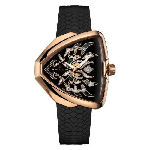 Чоловічий годинник HAMILTON VENTURA ELVIS80 SKELETON AUTO "YEAR OF DRAGON" H24525331 купити за ціною 112940 грн на сайті - THEWATCH