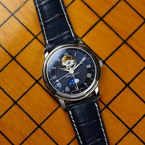 Чоловічий годинник FREDERIQUE CONSTANT CLASSICS HEART BEAT MOONPHASE DATE FC-335MCNW4P26 купити за ціною 126990 грн на сайті - THEWATCH
