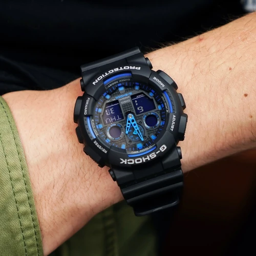 Чоловічий годинник CASIO G-SHOCK GA-100-1A2ER купити за ціною 7370 грн на сайті - THEWATCH