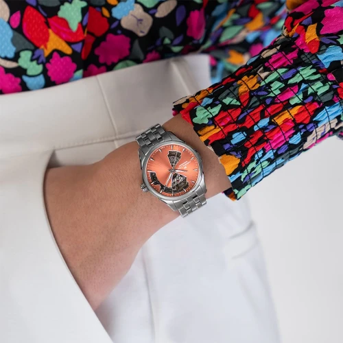 Жіночий годинник HAMILTON JAZZMASTER OPEN HEART LADY AUTO H32215100 купити за ціною 59300 грн на сайті - THEWATCH