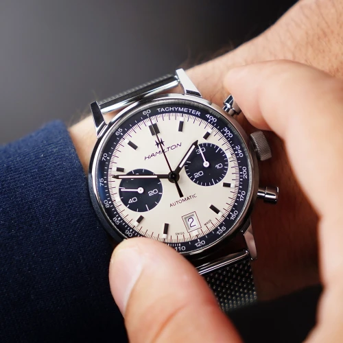Чоловічий годинник HAMILTON AMERICAN CLASSIC INTRA-MATIC AUTO CHRONO H38416111 купити за ціною 133500 грн на сайті - THEWATCH