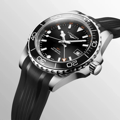 Чоловічий годинник LONGINES HYDROCONQUEST GMT L3.790.4.56.9 купити за ціною 162000 грн на сайті - THEWATCH