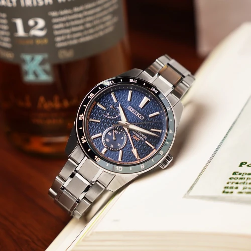 Чоловічий годинник SEIKO PRESAGE SHARP EDGED GMT AITETSU SPB217J1 купити за ціною 75800 грн на сайті - THEWATCH
